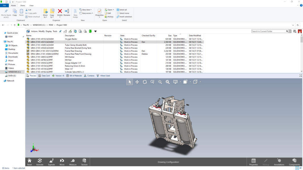 Novidades SOLIDWORKS PDM 2022 Gerenciamento de Dados