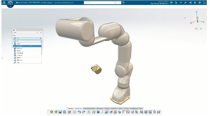 A imagem apresenta a interface do 3D Motion Creator, desenhando uma peça.