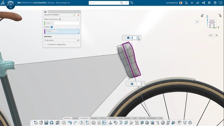 A imagem apresenta a interface do SOLIDWORKS CAD 3D, no ambiente de modelagem.