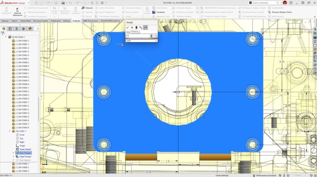 Editar peças em contexto no LDR,novidade presente no SOLIDWORKS 2026 SP3